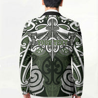 Personalised Maori Ngati Awa Blazer Silver Fern Kowhaiwhai Art LT01 - Polynesian Pride