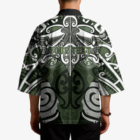Personalised Maori Ngati Awa Kimono Silver Fern Kowhaiwhai Art LT01 - Polynesian Pride