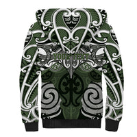 Personalised Maori Ngati Awa Sherpa Hoodie Silver Fern Kowhaiwhai Art LT01 - Polynesian Pride