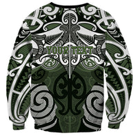 Personalised Maori Ngati Awa Sweatshirt Silver Fern Kowhaiwhai Art LT01 - Polynesian Pride