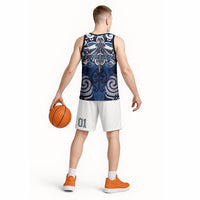 Personalised Maori Ngati Kahungunu Basketball Jersey Silver Fern Kowhaiwhai Art LT01 - Polynesian Pride