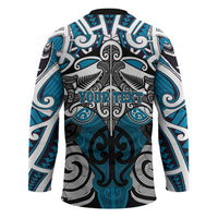 Personalised Maori Ngati Porou Hockey Jersey Silver Fern Kowhaiwhai Art LT01 - Polynesian Pride