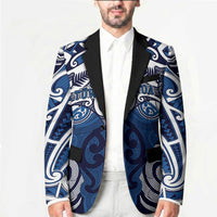Personalised Maori Ngati Tuwharetoa Blazer Silver Fern Kowhaiwhai Art LT01 - Polynesian Pride