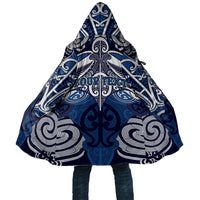 Personalised Maori Ngati Tuwharetoa Cloak Silver Fern Kowhaiwhai Art LT01 Unisex Blue - Polynesian Pride