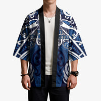 Personalised Maori Ngati Tuwharetoa Kimono Silver Fern Kowhaiwhai Art LT01 - Polynesian Pride