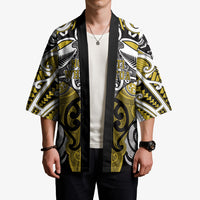 Personalised Maori Ngati Whatua Kimono Silver Fern Kowhaiwhai Art LT01 - Polynesian Pride
