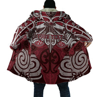 Personalised Maori Te Arawa Cloak Silver Fern Kowhaiwhai Art LT01 - Polynesian Pride