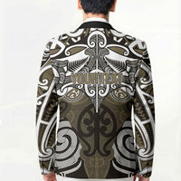 Personalised Maori Waikato Tainui Blazer Silver Fern Kowhaiwhai Art LT01 - Polynesian Pride
