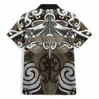 Personalised Maori Waikato Tainui Hawaiian Shirt Silver Fern Kowhaiwhai Art LT01 - Polynesian Pride