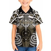 Personalised Maori Waikato Tainui Hawaiian Shirt Silver Fern Kowhaiwhai Art LT01 - Polynesian Pride