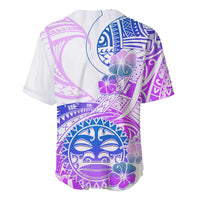 Kia Ora Maori New Zealand Pastel Baseball Jersey Sun Ta Moko Lilac Version LT01 - Polynesian Pride