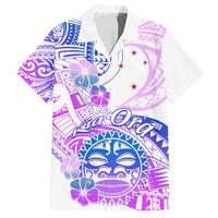 Kia Ora Maori New Zealand Pastel Hawaiian Shirt Sun Ta Moko Lilac Version LT01 Purple - Polynesian Pride