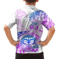 Kia Ora Maori New Zealand Pastel Hawaiian Shirt Sun Ta Moko Lilac Version LT01 - Polynesian Pride