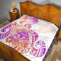 Kia Ora Maori New Zealand Pastel Quilt Sun Ta Moko Sunset Version LT01 - Polynesian Pride