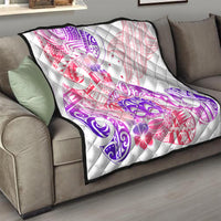 Kia Ora Maori New Zealand Pastel Quilt Sun Ta Moko Sweet Version LT01 - Polynesian Pride