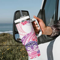 Kia Ora Maori New Zealand Pastel Tumbler With Handle Sun Ta Moko Sweet Version LT01 - Polynesian Pride