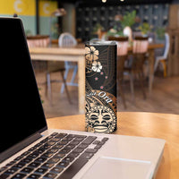 Aotearoa Kia Ora New Zealand Ta Moko Gold Version Skinny Tumbler