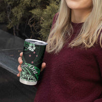 Aotearoa Kia Ora New Zealand Ta Moko Green Version Tumbler Cup LT01 - Polynesian Pride