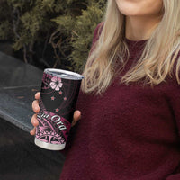 Aotearoa Kia Ora New Zealand Ta Moko Pink Version Tumbler Cup LT01 - Polynesian Pride