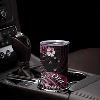 Aotearoa Kia Ora New Zealand Ta Moko Pink Version Tumbler Cup LT01 - Polynesian Pride