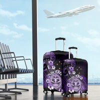 Aotearoa Kia Ora New Zealand Ta Moko Purple Version Luggage Cover LT01 - Polynesian Pride
