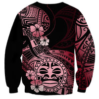 Aotearoa Kia Ora New Zealand Ta Moko Red Version Sweatshirt LT01 - Polynesian Pride