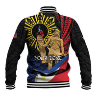 Personalized Lapulapu The First Filipino Hero Baseball Jacket Polynesian Pattern LT01 - Polynesian Pride
