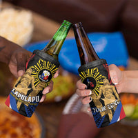 Personalized Lapulapu The First Filipino Hero 4 in 1 Can Cooler Tumbler Polynesian Pattern LT01 - Polynesian Pride
