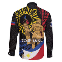 Personalized Lapulapu The First Filipino Hero Family Matching Off The Shoulder Long Sleeve Dress and Hawaiian Shirt Polynesian Pattern LT01 - Polynesian Pride