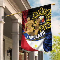 Lapulapu The First Filipino Hero Garden Flag Polynesian Pattern LT01 House Flag Black - Polynesian Pride