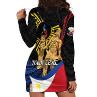 Personalized Lapulapu The First Filipino Hero Hoodie Dress Polynesian Pattern LT01 - Polynesian Pride