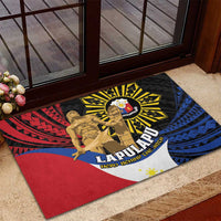 Lapulapu The First Filipino Hero Rubber Doormat Polynesian Pattern LT01 - Polynesian Pride