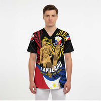 Personalized Lapulapu The First Filipino Hero Scrub Top Polynesian Pattern LT01 - Polynesian Pride