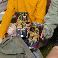 Personalized Lapulapu The First Filipino Hero Tumbler Cup Polynesian Pattern LT01 - Polynesian Pride