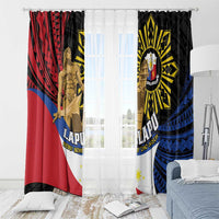 Lapulapu The First Filipino Hero Window Curtain Polynesian Pattern LT01 - Polynesian Pride