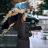 Puakenikeni Maile Lei Umbrella Frangipani Blue Tropical Leaves LT01 - Polynesian Pride