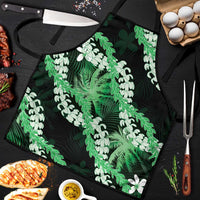 Puakenikeni Maile Lei Apron Frangipani Green Tropical Leaves LT01 Green - Polynesian Pride