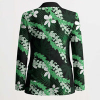 Puakenikeni Maile Lei Blazer Frangipani Green Tropical Leaves LT01 - Polynesian Pride