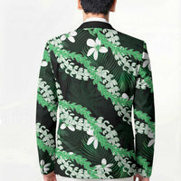 Puakenikeni Maile Lei Blazer Frangipani Green Tropical Leaves LT01 - Polynesian Pride