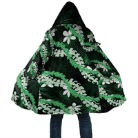 Puakenikeni Maile Lei Cloak Frangipani Green Tropical Leaves LT01 Unisex Green - Polynesian Pride