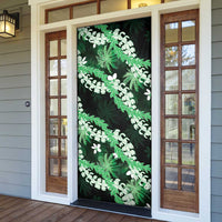 Puakenikeni Maile Lei Door Cover Frangipani Green Tropical Leaves LT01 - Polynesian Pride