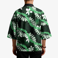 Puakenikeni Maile Lei Kimono Frangipani Green Tropical Leaves LT01 - Polynesian Pride