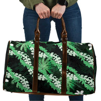Puakenikeni Maile Lei Travel Bag Frangipani Green Tropical Leaves LT01 Green - Polynesian Pride