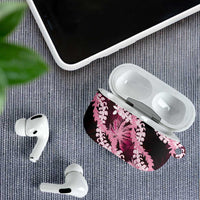 Puakenikeni Maile Lei AirPods Case Frangipani Pink Tropical Leaves LT01 - Polynesian Pride