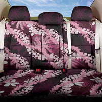 Puakenikeni Maile Lei Back Car Seat Cover Frangipani Pink Tropical Leaves LT01 One Size Pink - Polynesian Pride
