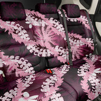 Puakenikeni Maile Lei Back Car Seat Cover Frangipani Pink Tropical Leaves LT01 - Polynesian Pride