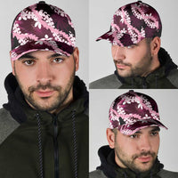 Puakenikeni Maile Lei Classic Cap Frangipani Pink Tropical Leaves LT01 - Polynesian Pride