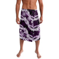 Puakenikeni Maile Lei Lavalava Frangipani Purple Tropical Leaves LT01 Purple - Polynesian Pride