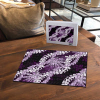 Puakenikeni Maile Lei Puzzle Frangipani Purple Tropical Leaves LT01 - Polynesian Pride