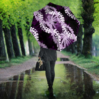 Puakenikeni Maile Lei Umbrella Frangipani Purple Tropical Leaves LT01 - Polynesian Pride